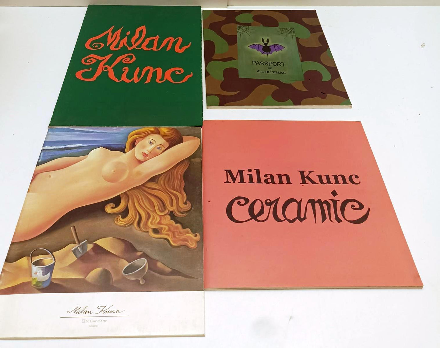 LT- LOTTO 4 CATALOGHI MOSTRE D'ARTE MILAN KUNC - RVSa325