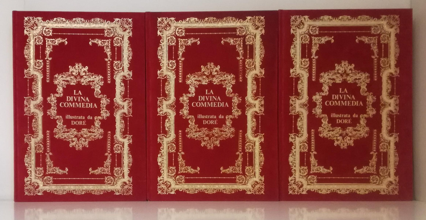 LN- LA DIVINA COMMEDIA 3 VOLUMI DORE' - DANTE - ITALICA ---1986 - C - YDS999