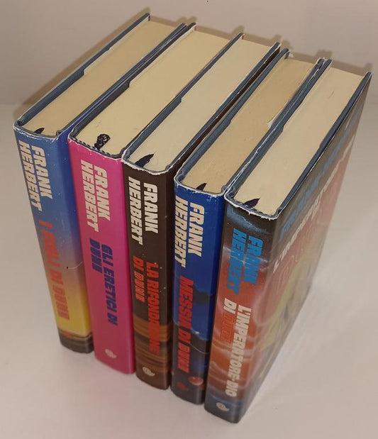 LF- DUNE 5 VOLUMI MESSIA FIGLI ERETICI - FRANK HERBERT - EUROCLUB ---- CS- A23