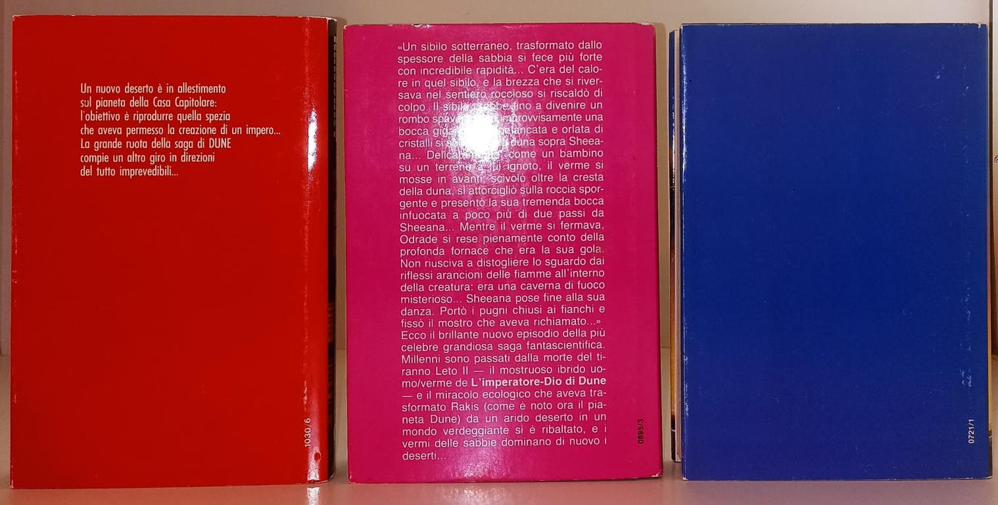 LF- DUNE 5 VOLUMI MESSIA FIGLI ERETICI - FRANK HERBERT - EUROCLUB ---- CS- A23