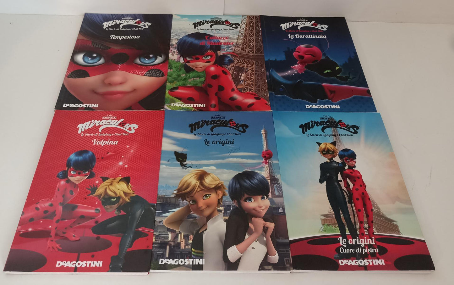 LB- MIRACULOUS 1/6 LE STORIE DI LADYBUG E CHAT NOIR 1/6 -- DeAGOSTINI---- B- RGZ