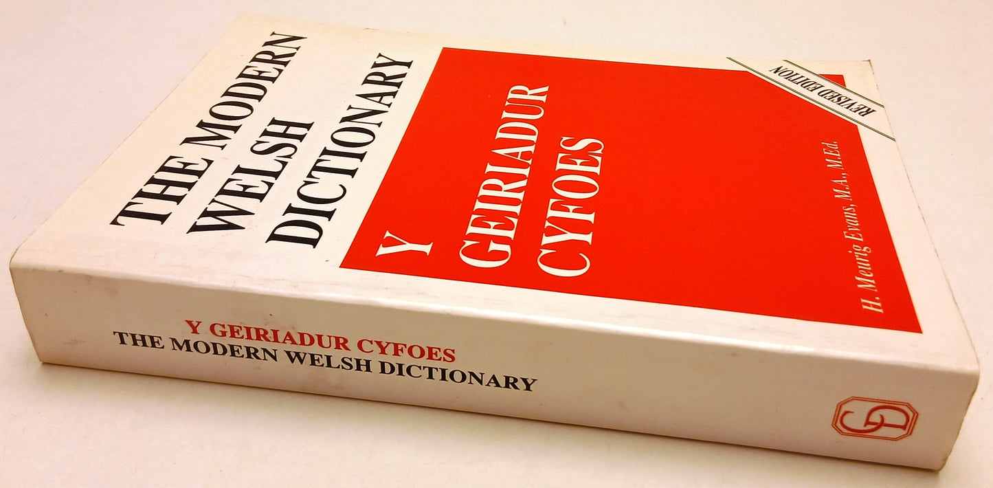 LZ- THE MODERN WELSH DICTIONARY Y GEIRIADUR CYFOES- MEURIG EVANS- 1992- B- ZFS62