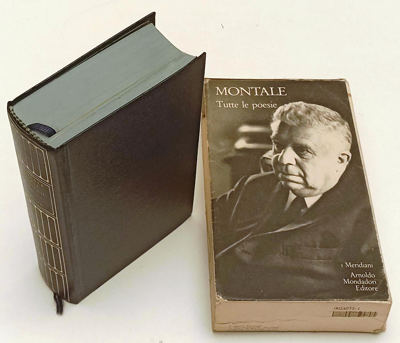 LN- TUTTE LE POESIE- EUGENIO MONTALE- MONDADORI- MERIDIANI- 2a ED.- 1985- C- XFS