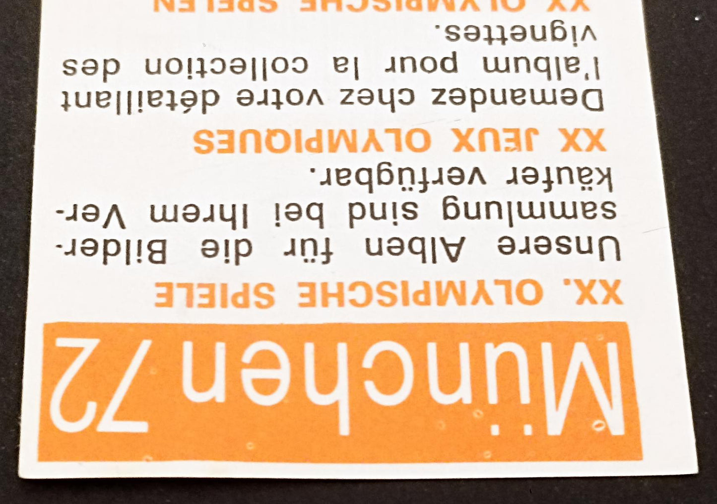 CYCLING CARD - PANINI - MUNCHEN 1972 - FRANCESCO MOSER ROOKIE - #260 - MINT