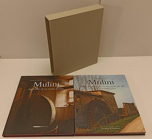 LT- MULINI COFANETTO 2 VOLUMI GRANO RISO TORCHI -- CREMONA --- 2005 - CS- YFS216