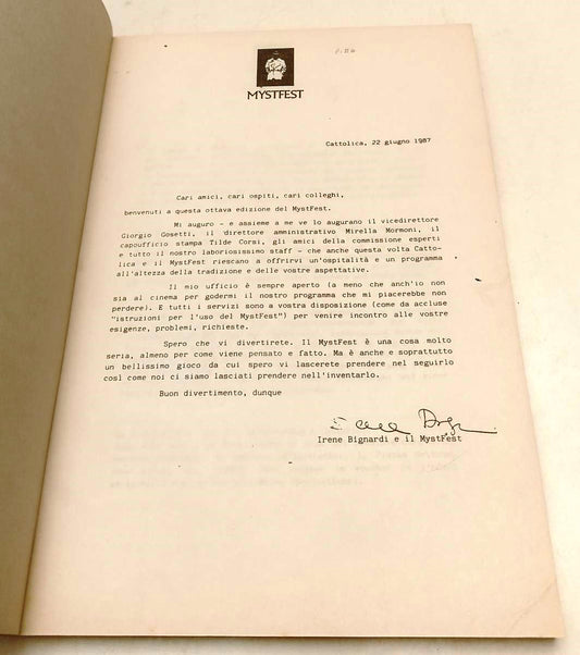 LW- MYSTFEST 1987- RASSEGNA STAMPA CINEMA - YFS65