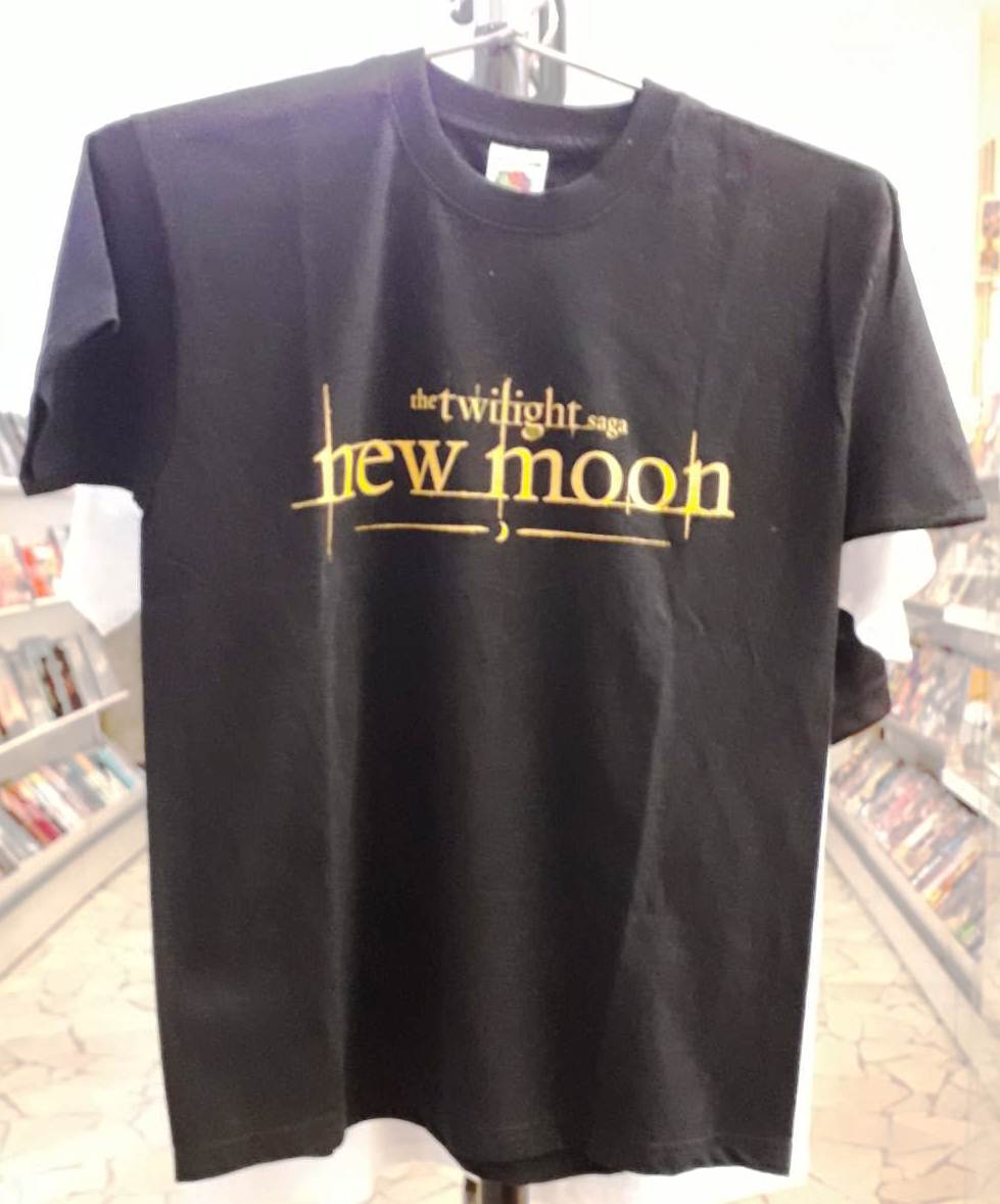 GF- MAGLIETTA T-SHIRT NERA BLACK NEW MOON TWILIGHT SAGA TAGLIA 9/11 ANNI BIMBO