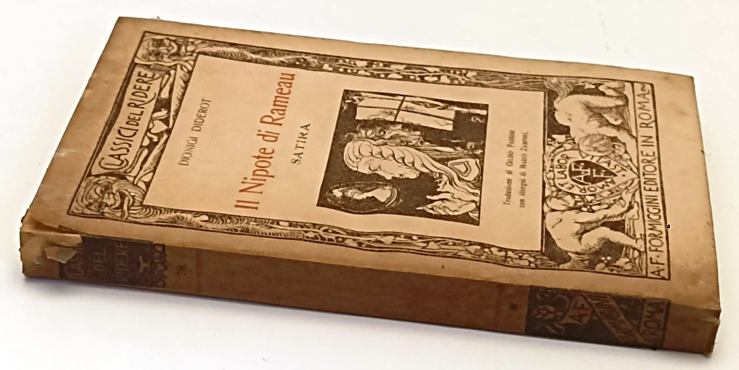 IL NIPOTE DI RAMEAU - DIDEROT- FORMIGGINI- CLASSICI DEL RIDERE- 1930- B- XFS