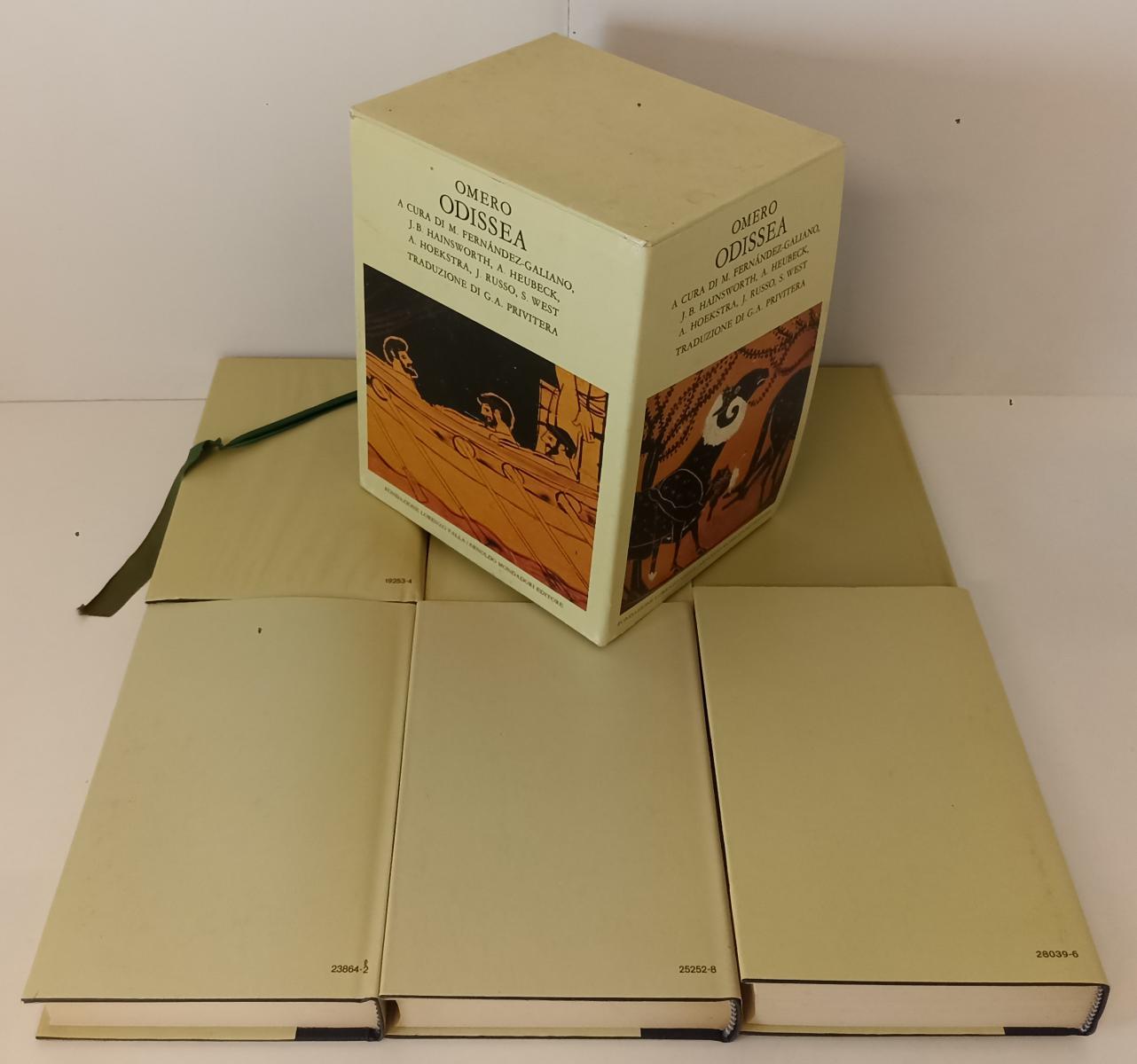 LN- ODISSEA COFANETTO 6 VOLUMI - OMERO- MONDADORI LORENZO VALLA--- 1986- CS- XFS