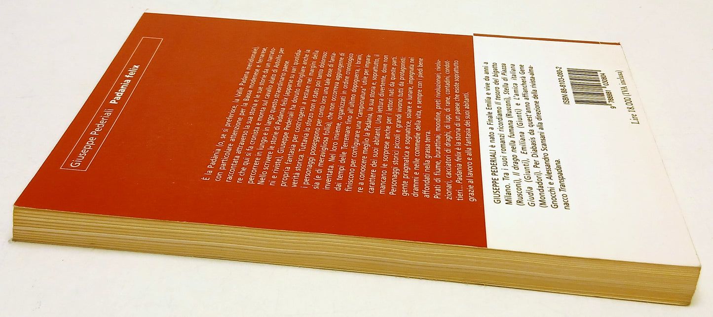 LN- PADANIA FELIX - GIUSEPPE PEDERIALI - DIABASIS -- 1a ED. - 1999- B- ZFS55