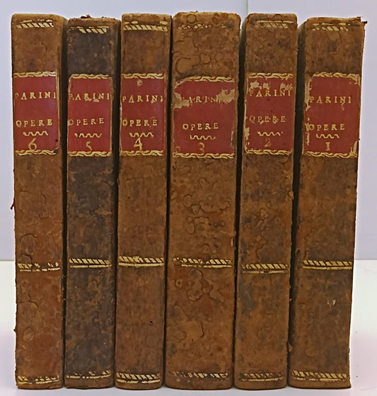 LH- OPERE 6 VOLUMI - GIUSEPPE PARINI Francesco Reina - 1081 - 1804 - C - XFS33