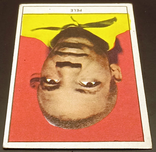 SOCCER CARD FIGURINA - PELE' MARCA STELLA CALCIATORI 1962 FORMATO GRANDE