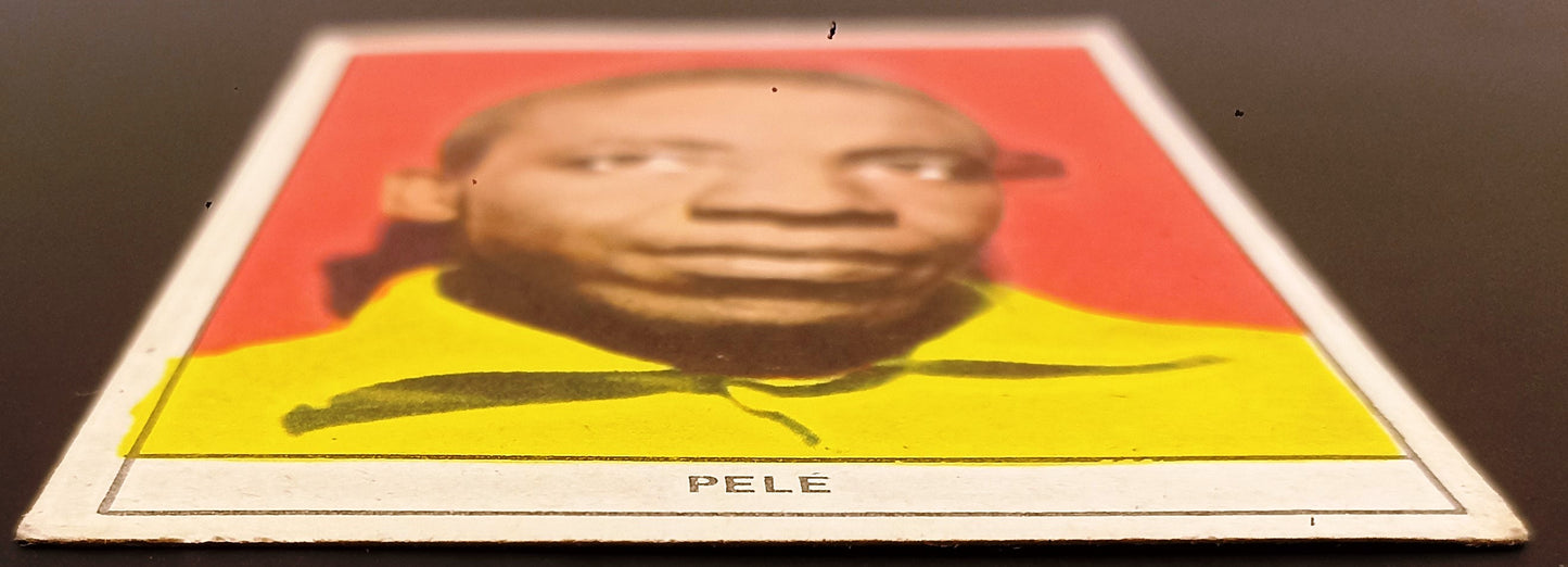 SOCCER CARD FIGURINA - PELE' MARCA STELLA CALCIATORI 1962 FORMATO GRANDE