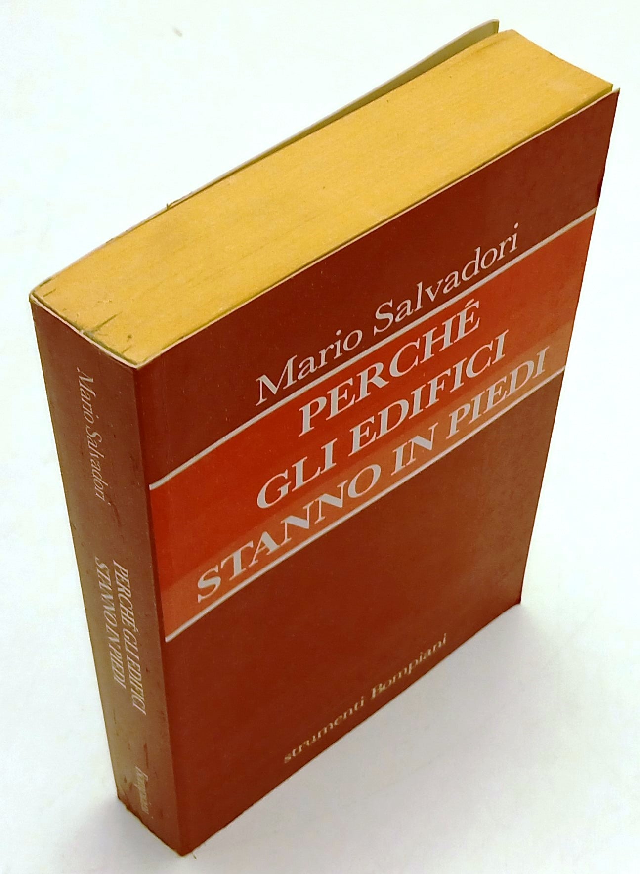 LZ- PERCHE' GLI EDIFICI STANNO IN PIEDI- MARIO SALVADORI- BOMPIANI- 1990- XFS134