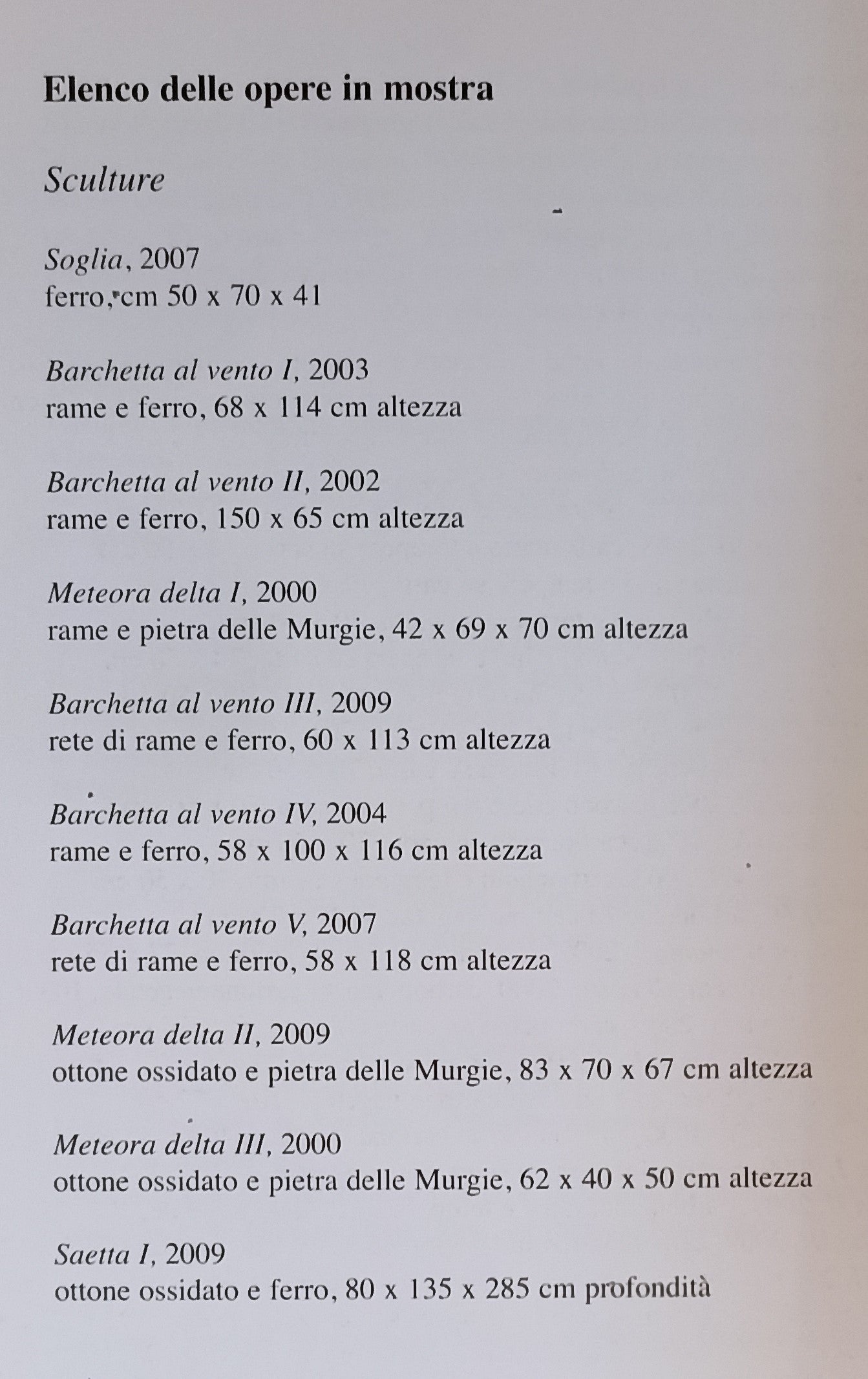 LT- PIETRO COLETTA TRA CIELO E TERRA CATALOGO N.2 -- SOLELUNA--- 2010- B- XFS165
