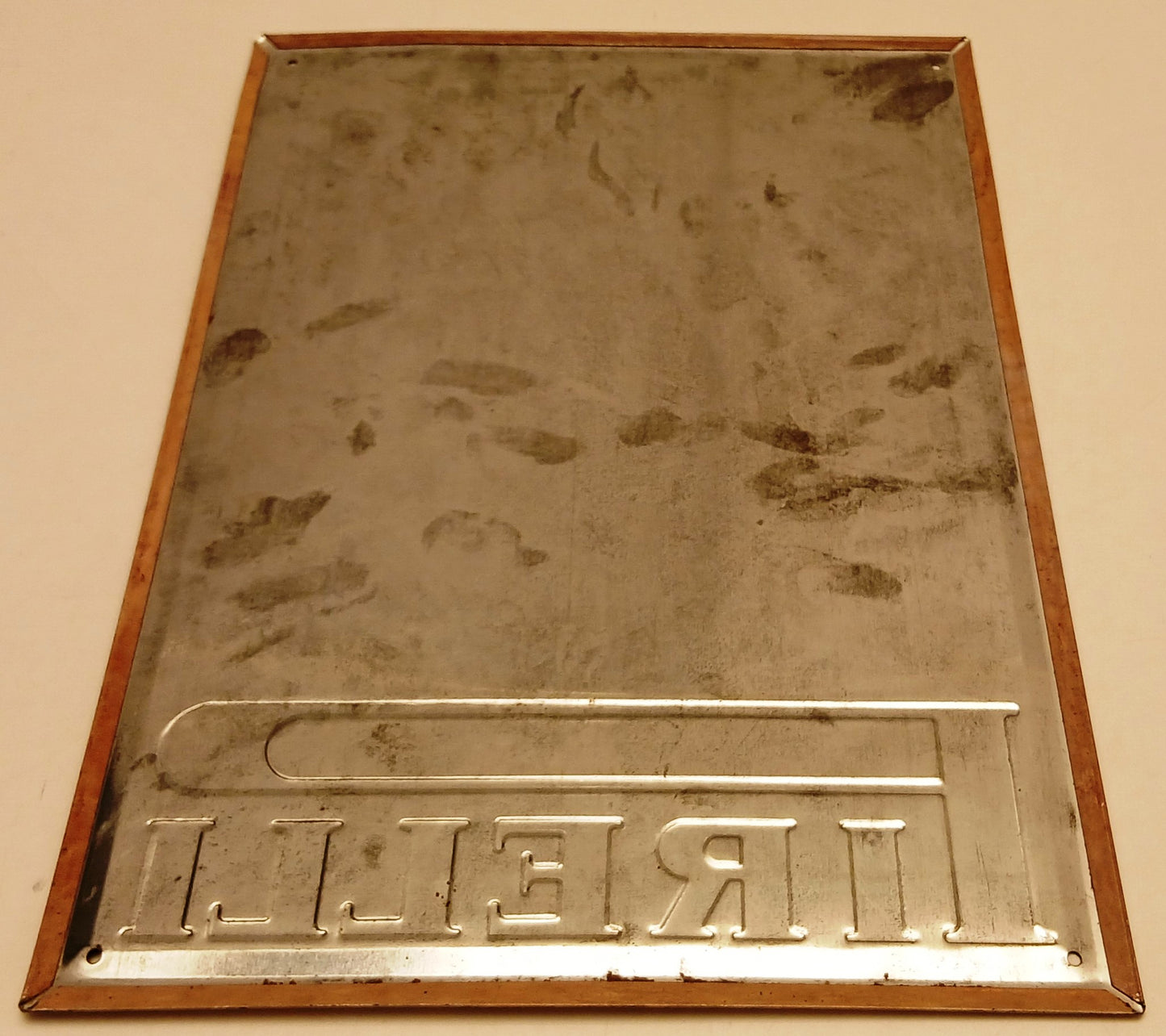 CV- TARGA METALLICA PIRELLI RIPRODUZIONE ANNI '80 VINTAGE - RVSa801