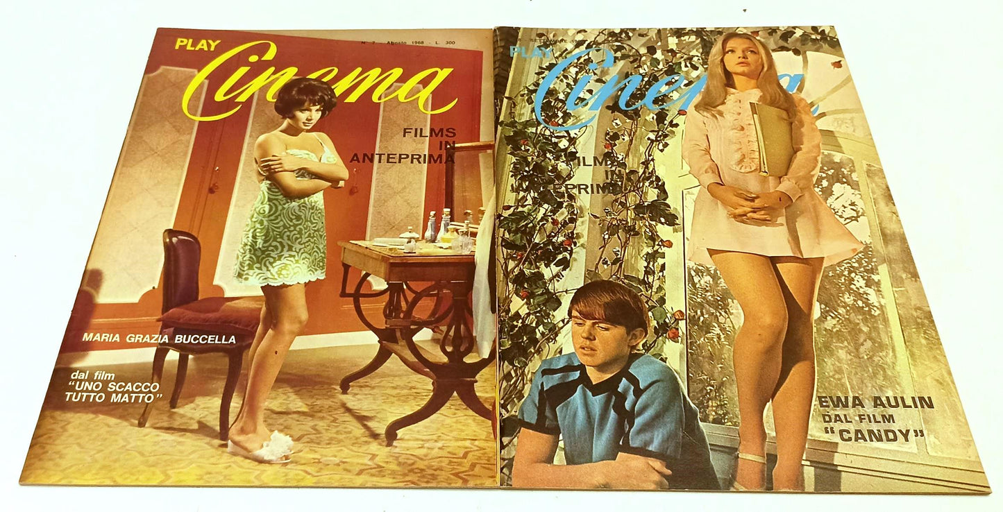 LX- LOTTO RIVISTA PLAY CINEMA 1/8 FEBBRAIO/SETTEMBRE 1968 - RVSa318