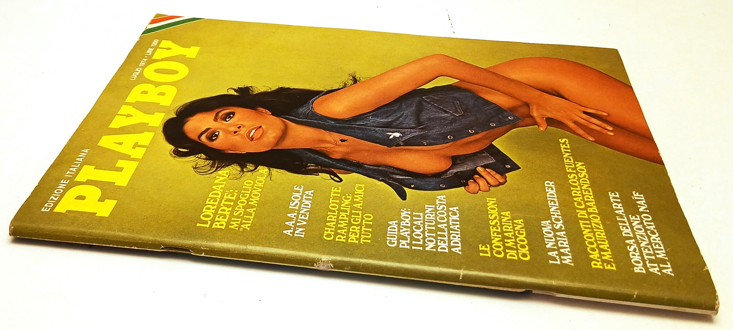 LR- PLAYBOY LUGLIO 1974 LOREDANA BERTE' COMPLETO DI POSTERINO - RVSa632