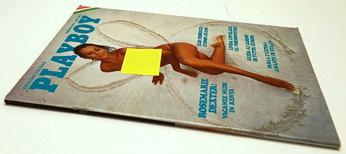 LR- PLAYBOY FEBBRAIO 1975 ROSEMARIE DEXTER COMPLETO DI POSTERINO - RVSa665