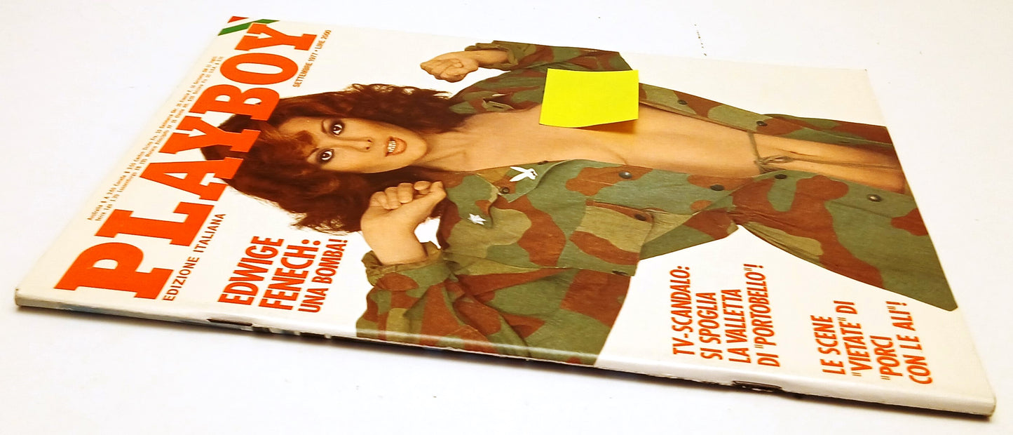 LR- PLAYBOY SETTEMBRE 1977 EDWIGE FENECH COMPLETO DI POSTERINO - RVSa631
