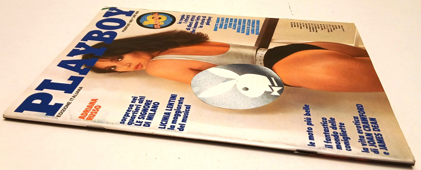 LR- PLAYBOY FEBBRAIO 1982 ADRIANA RUSSO COMPLETO DI POSTERINO - RVSa697