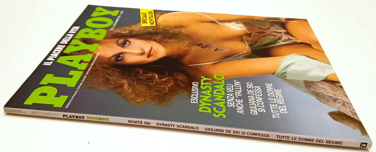 LR- PLAYBOY NOVEMBRE 1984 DYNASTY SCANDALO COMPLETO DI POSTERINO - RVSa730