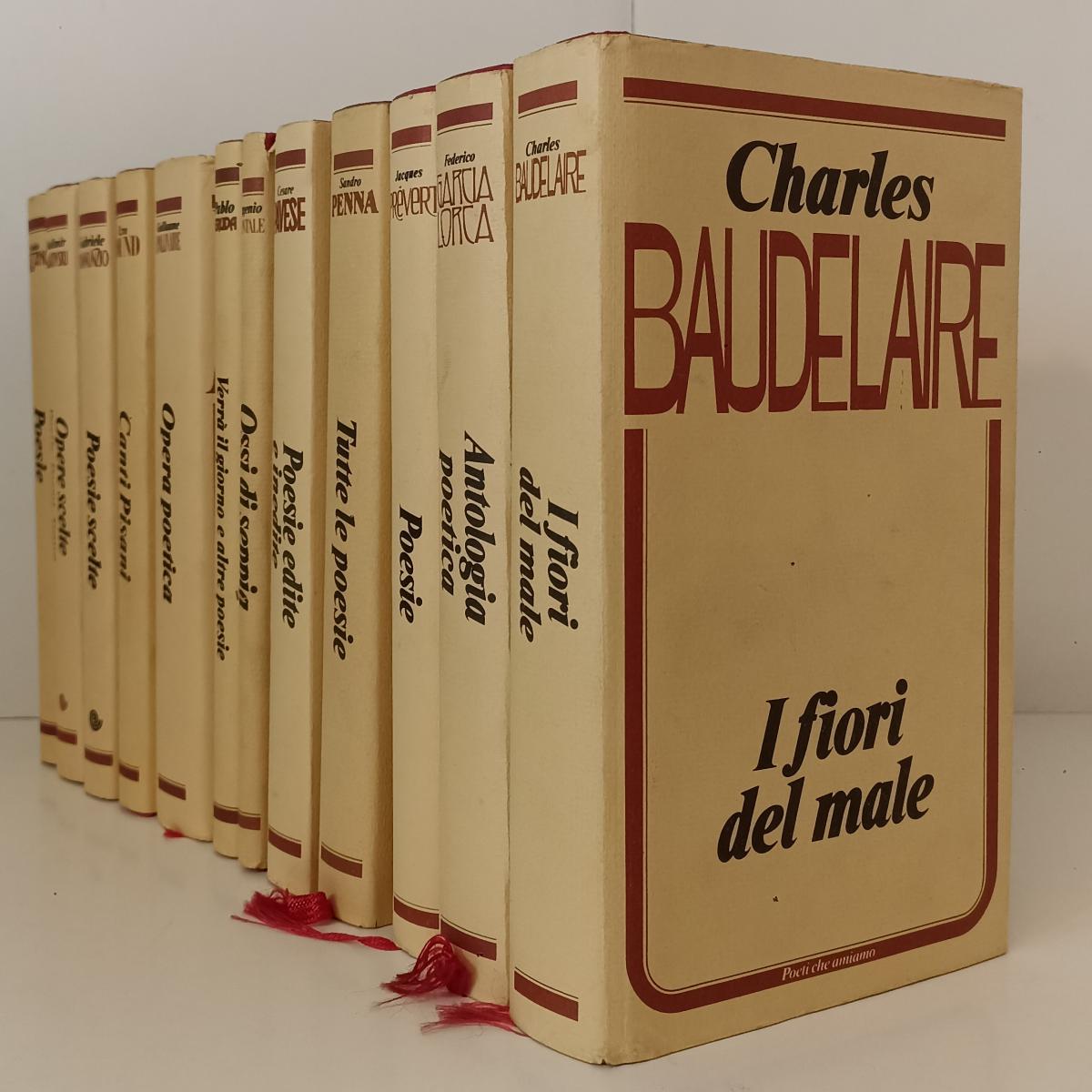 LOTTO I POETI CHE AMIAMO 12 VOLUMI - PAVESE GOZZANO - EUROCLUB - CS - BLCP37