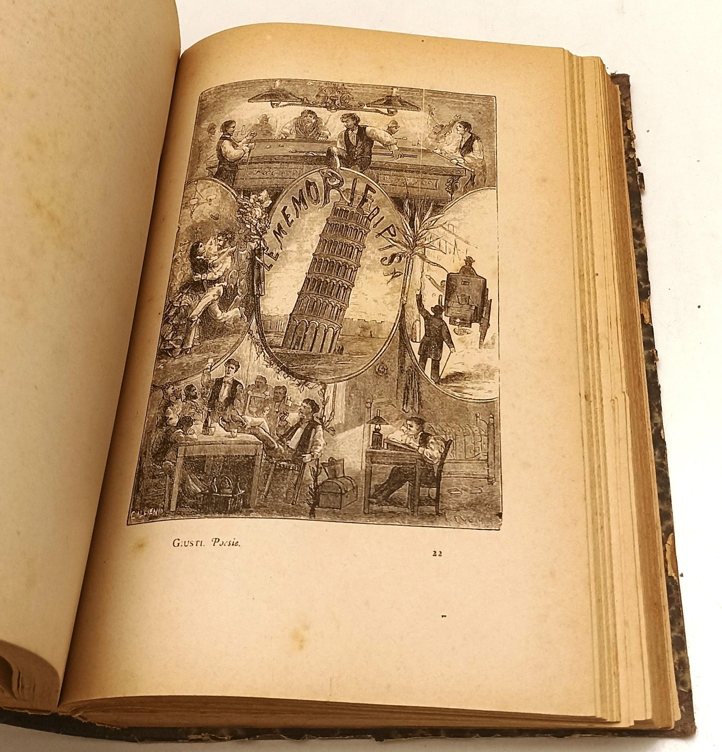 LN- POESIE DI GIUSEPPE GIUSTI ILLUSTRATA - PIETRO FANFANI- CARRARA---- C- XFS151