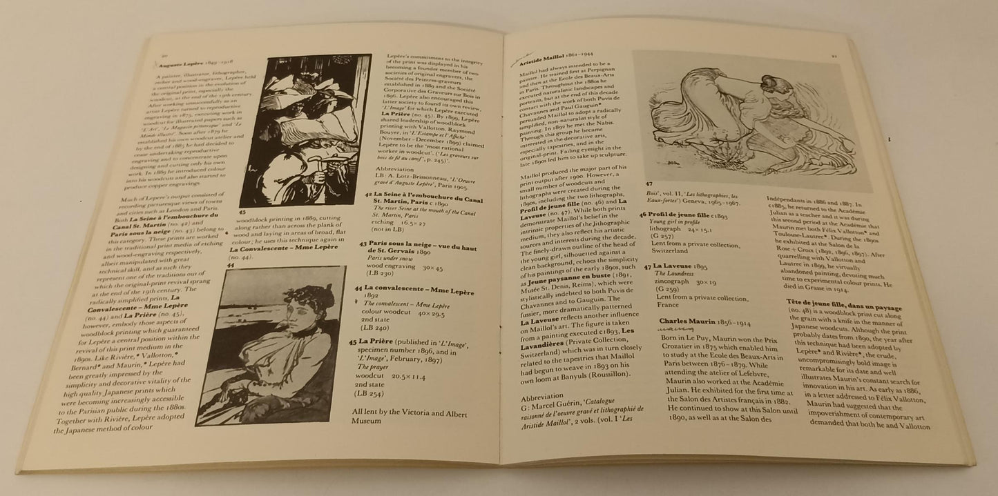 LT- POST-IMPRESSIONIST GRAPHICS ORIGINAL PRINTS FRENCH ARTISTS 1880/1903- XFS162