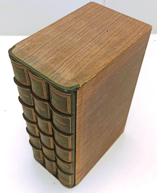 LN- I PROMESSI SPOSI COFANETTO 3 VOLUMI RILEGATI- MANZONI- VALLONE- 1952- C- ZFS