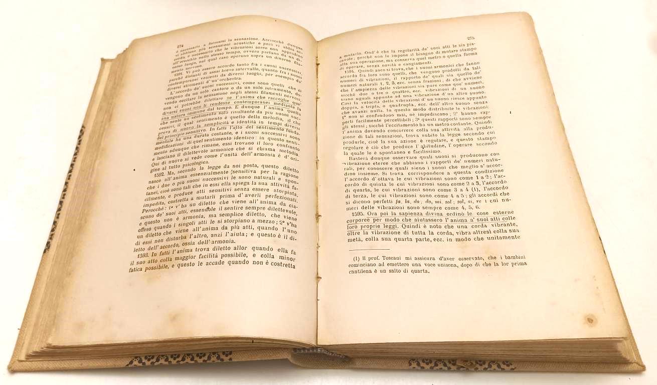 LH- PSICOLOGIA VOLUMI I/II - ANTONIO ROSMINI - HOEPLI --- 1887 - C - YFS820