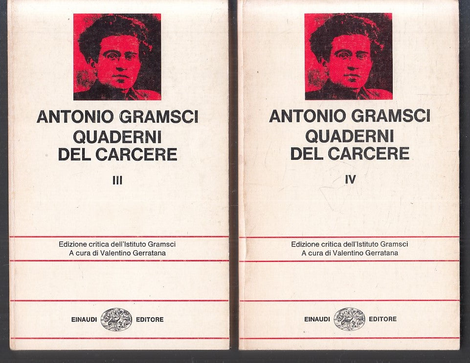 LS- QUADERNI DAL CARCERE 4 VOLUMI- ANTONIO GRAMSCI- EINAUDI- NUOVA SERIE- B- XFS