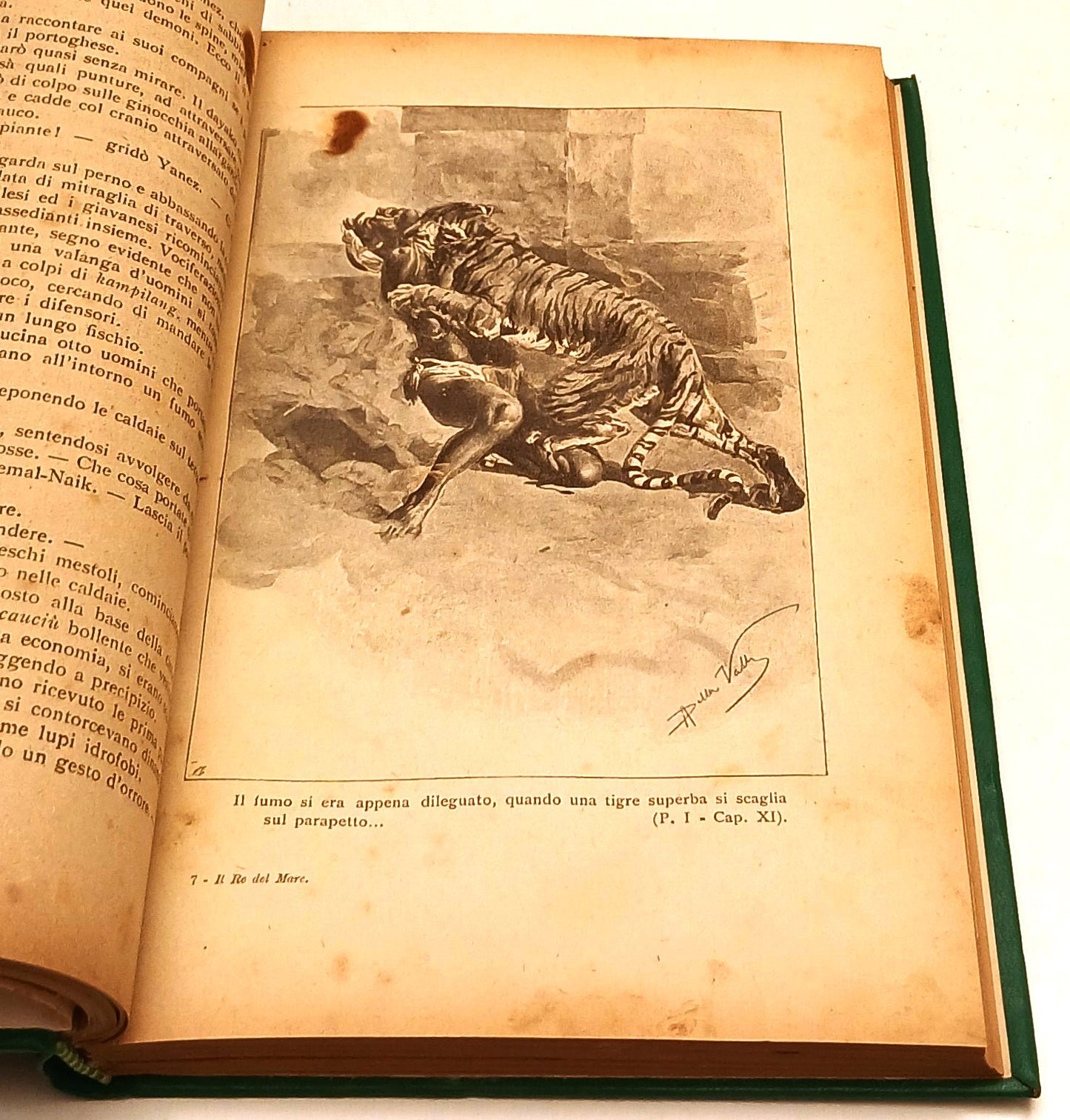 LN- IL RE DEL MARE illustrato da DELLA VALLE- SALGARI- VALLARDI- 1920- C- ZFS12
