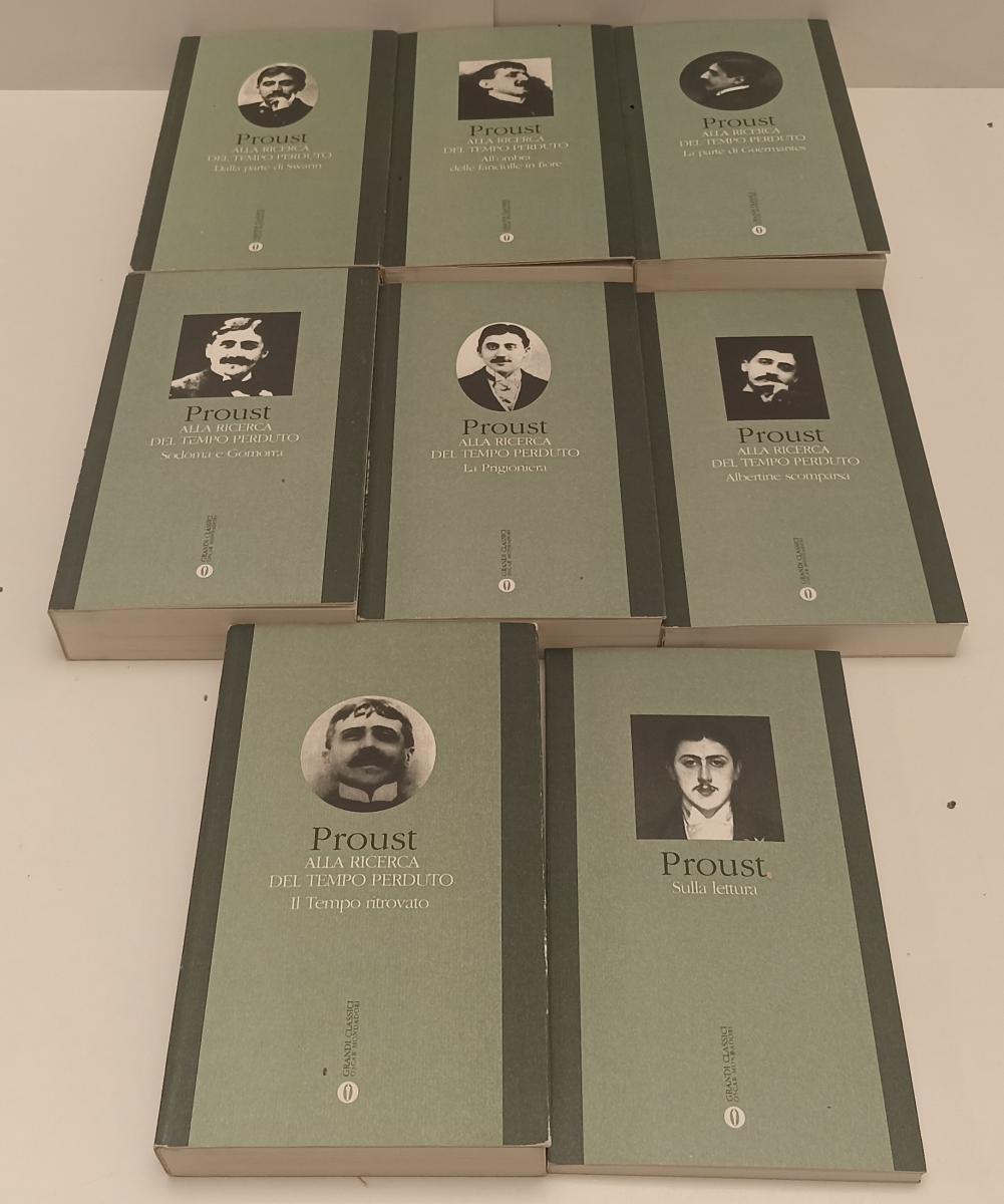 LN- ALLA RICERCA DEL TEMPO PERDUTO 8 VOLUMI- PROUST- MONDADORI- OSCAR- 1995- XFS