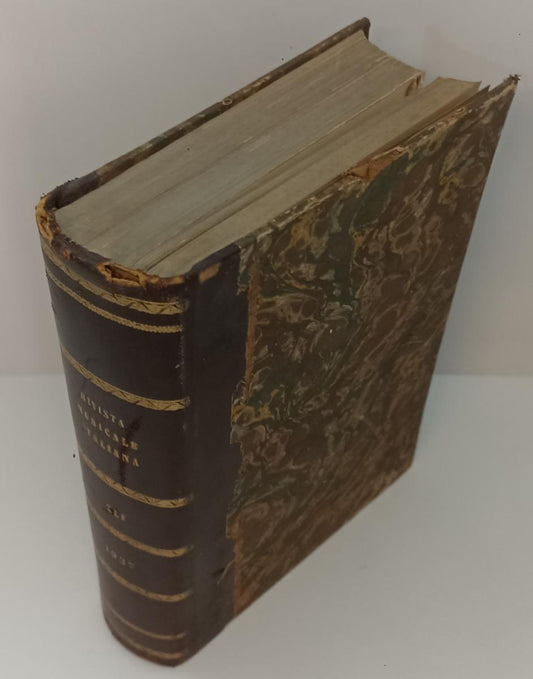 LR- VOLUME RILEGATO RIVISTA MUSICALE ITALIANA 1937 1/6 FAC-SIMILE - ZFS501