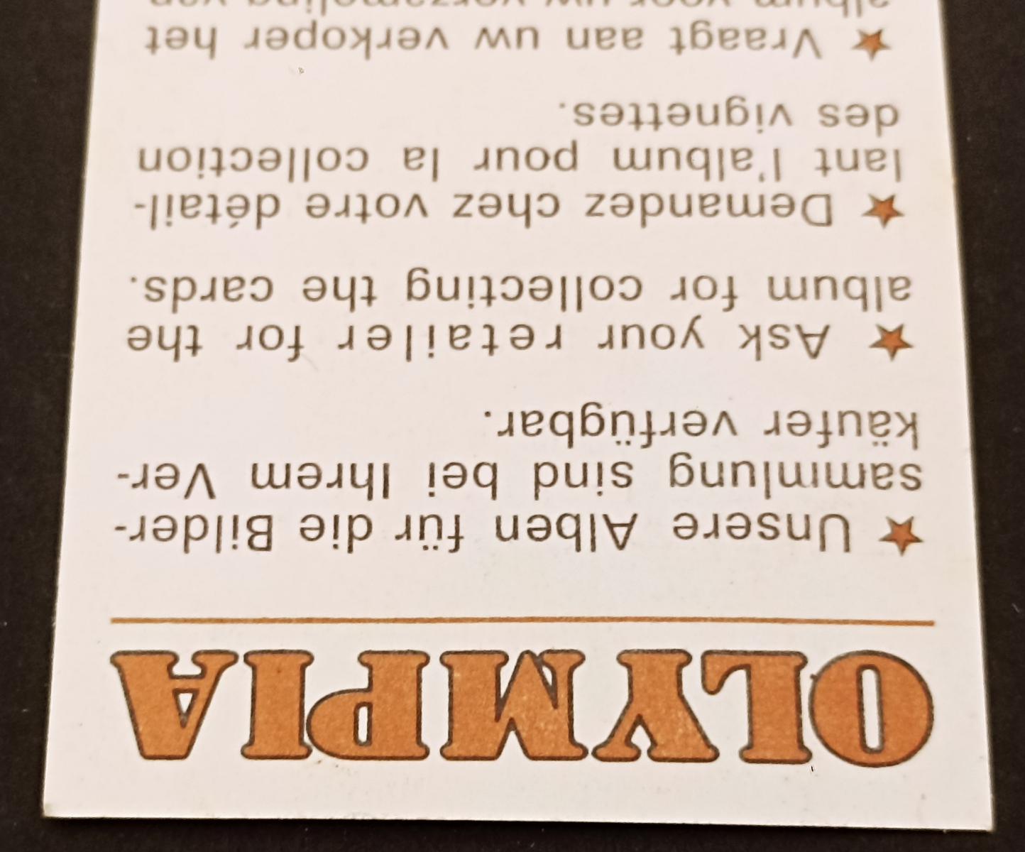 ATHLETICS CARD - PANINI - OLYMPIA 1972 - WILMA RUDOLPH - #197 - MINT