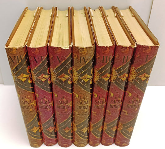 LD- LA SACRA BIBBIA VOLUMI I/VII OPERA COMPLETA -- FABBRI --- 1963 - C - BLCG4