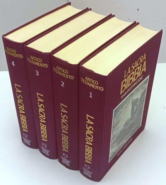 Antico e Nuovo testamento La Sacra Bibbia 4 volumi- Gustave Dore'- Fabbri-BLCG28
