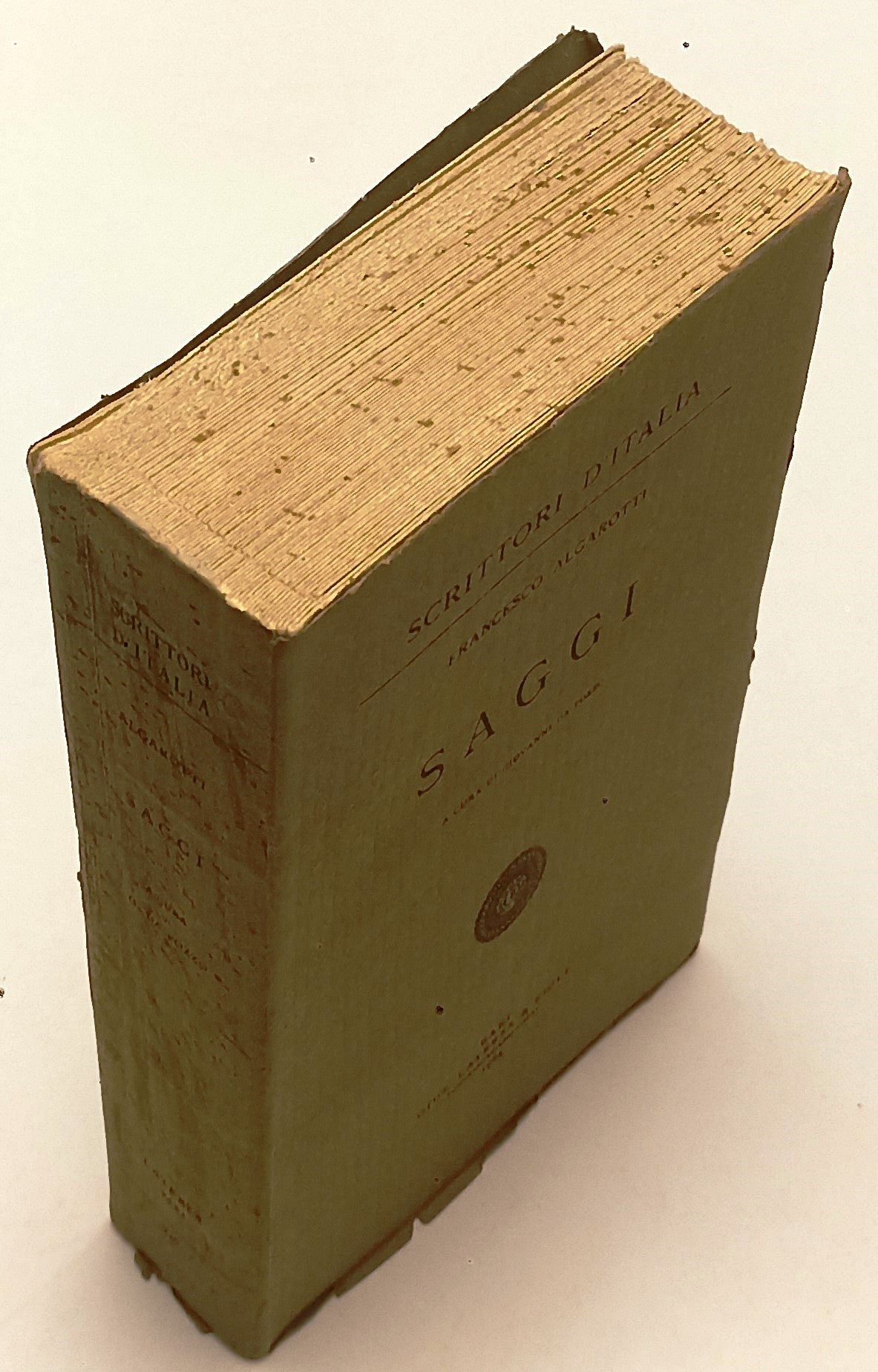 LN- SAGGI - FRANCESCO ALGAROTTI - LATERZA - SCRITTORI D'ITALIA-- 1963- B- XFS125
