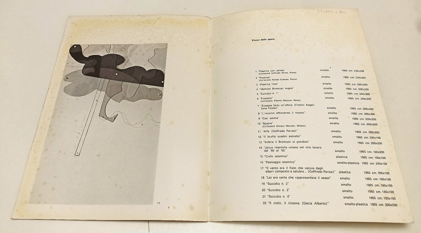 LT- MARIO SCHIFANO CATALOGO MOSTRA - GOFFREDO PARISE ---- 1965 - S - XFS187