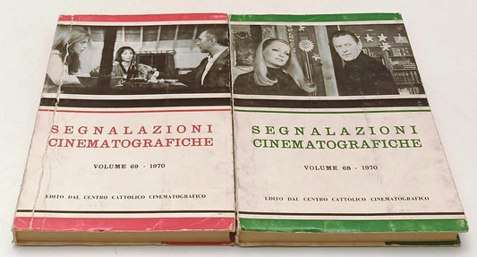 LW- SEGNALAZIONI CINEMATOGRAFICHE VOLUMI 68/69 1970 - CENTRO CATTOLICO - YFS488