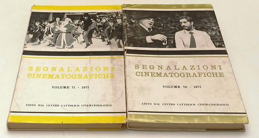 LW- SEGNALAZIONI CINEMATOGRAFICHE VOLUMI 70/71 1971 - CENTRO CATTOLICO - YFS485