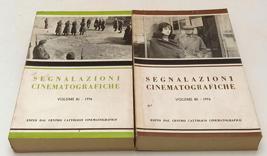 LW- SEGNALAZIONI CINEMATOGRAFICHE VOLUMI 80/81 1976 - CENTRO CATTOLICO - YFS488