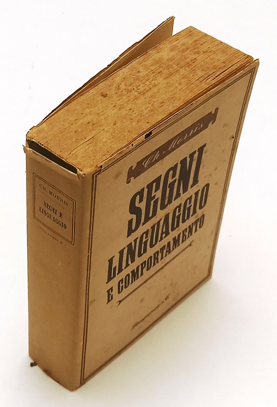 LZ- SEGNI LINGUAGGIO E COMPORTAMENTO - CH. MORRIS- LONGANESI--- 1949- BS- ZFS164