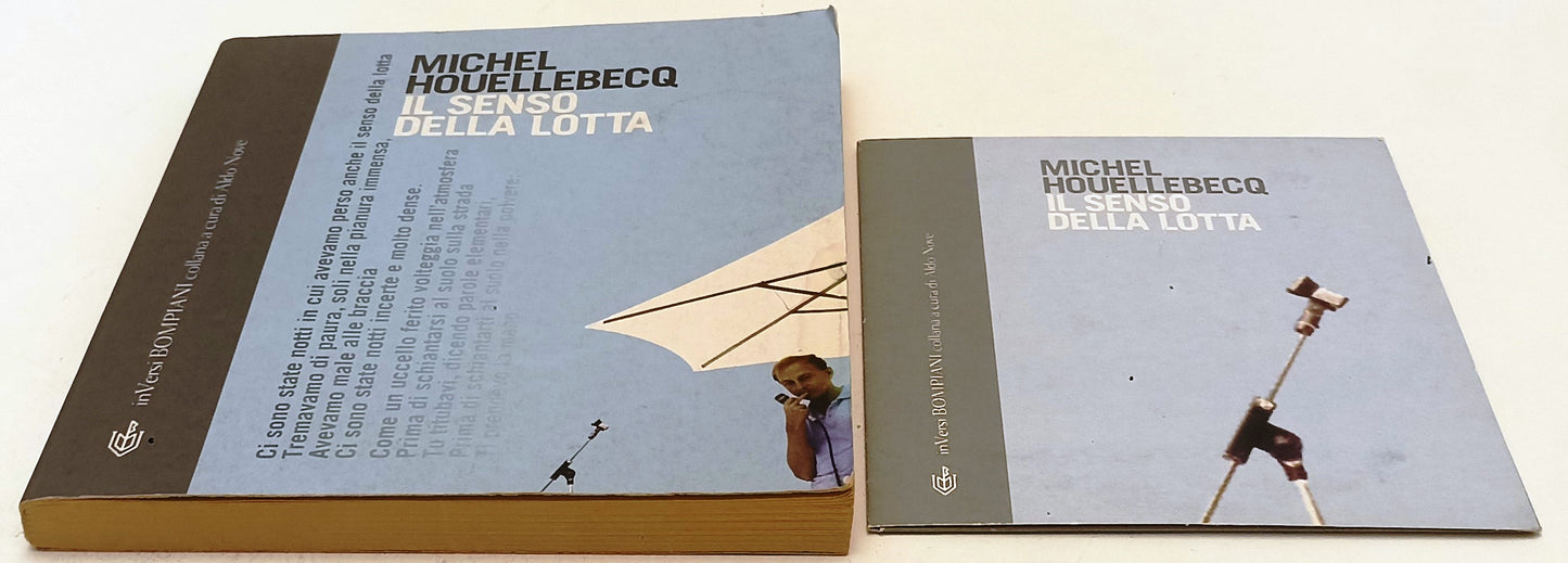 LS- IL SENSO DELLA LOTTA con CD- MICHEL HOUELLEBECQ- BOMPIANI--- 2000- B- XFS133