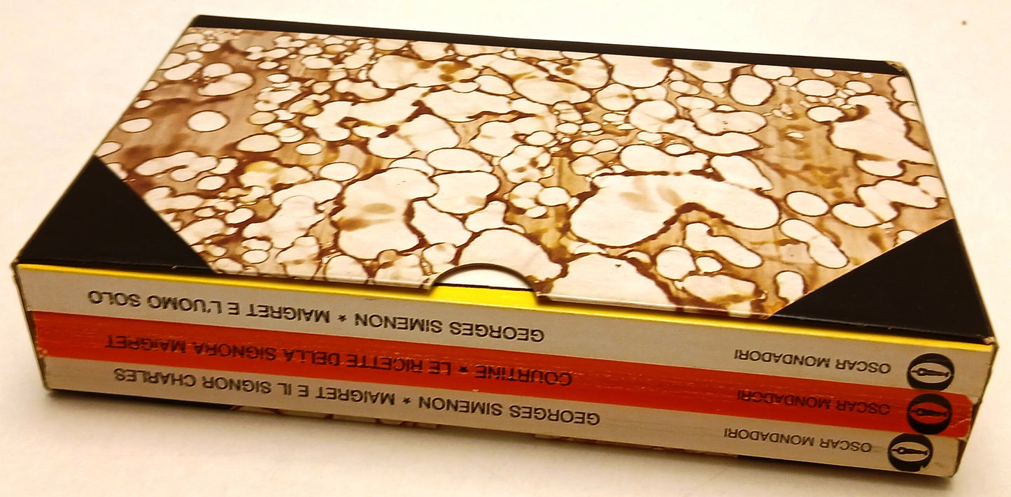 LG- MAIGRET COURTINE 3 VOLUMI- GEORGES SIMENON- MONDADORI- OSCAR- 1977- B- ZFS55