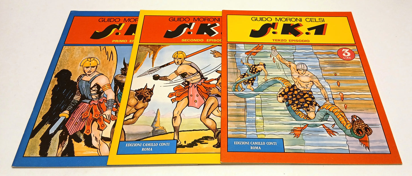 FZ- S.K.1 1/3 SERIE COMPLETA - GUIDO MORONI CELSI - CAMILLO CONTI - 1976- S- Z25