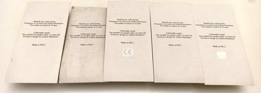 GG- LOTTO 5 SOLDATINI CON SCATOLA IN PIOMBO - HACHETTE DeAGOSTINI - E25