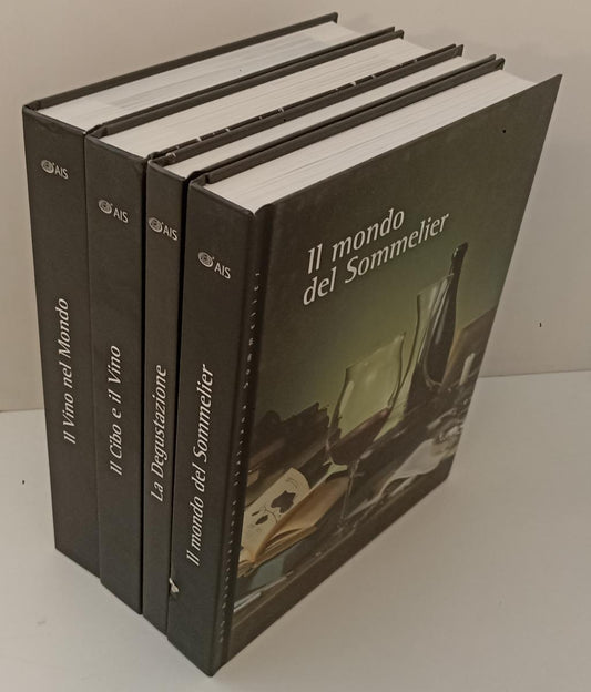 LK- 4 VOLUMI VINO NEL MONDO SOMMELIER DEGUSTAZIONE CIBO- AIS- 2012/2014- C-YFS71