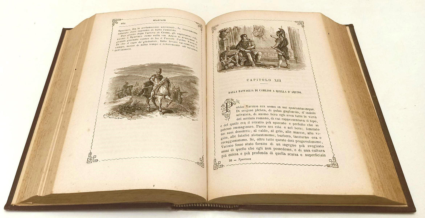 LN- SPARTACO RACCONTO STORICO - RAFFAELLO GIOVAGNOLI- CARRARA--- 1904- C- XFS154